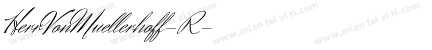 HerrVonMuellerhoff-R字体转换