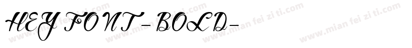 HEYFONT-BOLD字体转换