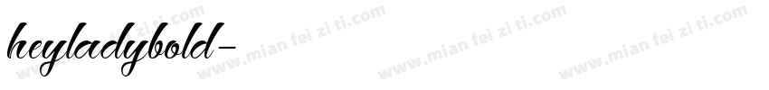 heyladybold字体转换