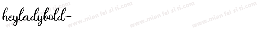 heyladybold字体转换