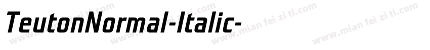 TeutonNormal-Italic字体转换