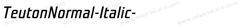 TeutonNormal-Italic字体转换