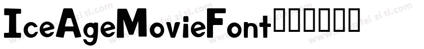 IceAgeMovieFont字体转换