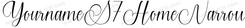 YournameS7HomeNarrow字体转换