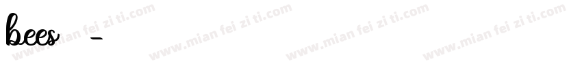 bees字体字体转换