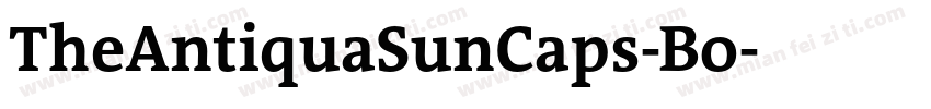 TheAntiquaSunCaps-Bo字体转换