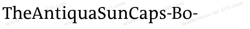 TheAntiquaSunCaps-Bo字体转换