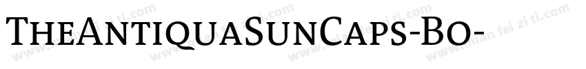TheAntiquaSunCaps-Bo字体转换