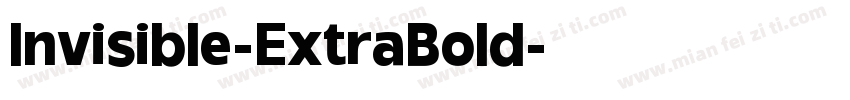 Invisible-ExtraBold字体转换