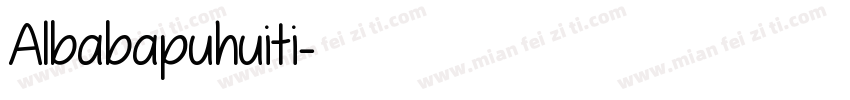 Albabapuhuiti字体转换