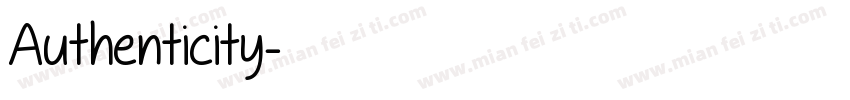 Authenticity字体转换