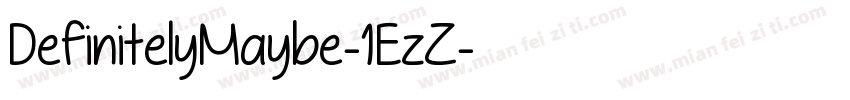 DefinitelyMaybe-1EzZ字体转换