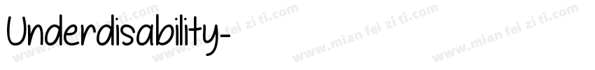 Underdisability字体转换