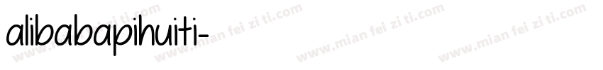 alibabapihuiti字体转换