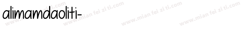 alimamdaoliti字体转换