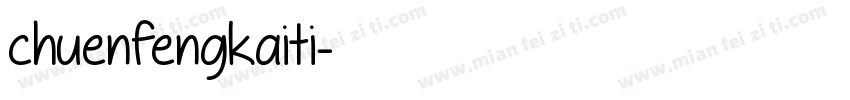 chuenfengkaiti字体转换