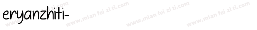 eryanzhiti字体转换