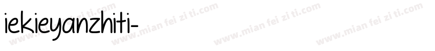 iekieyanzhiti字体转换