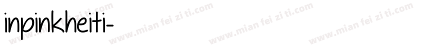 inpinkheiti字体转换