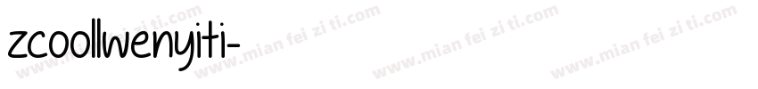 zcoollwenyiti字体转换