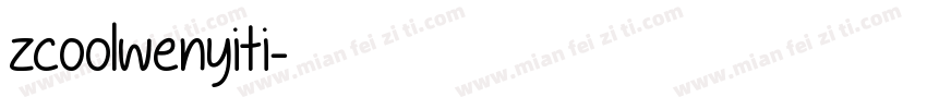 zcoolwenyiti字体转换
