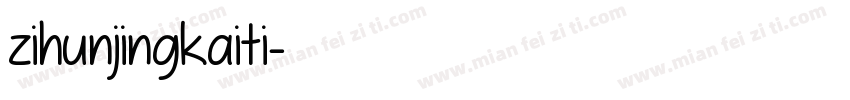 zihunjingkaiti字体转换