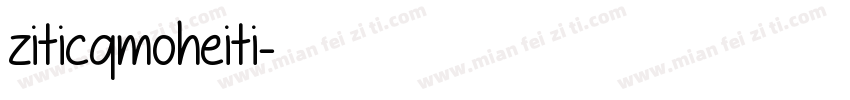 ziticqmoheiti字体转换