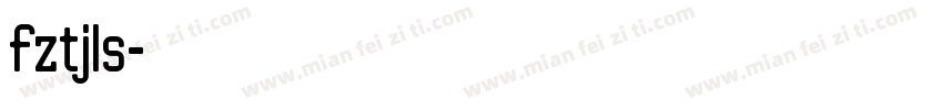 fztjls字体转换