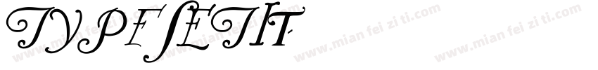 TypeSETit字体转换