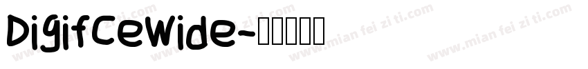 Digifcewide字体转换