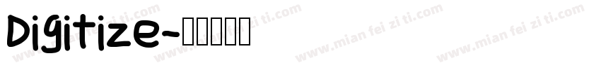 Digitize字体转换