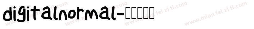 digitalnormal字体转换