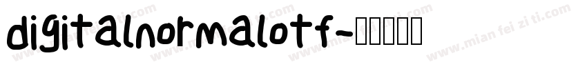 digitalnormalotf字体转换