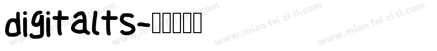 digitalts字体转换