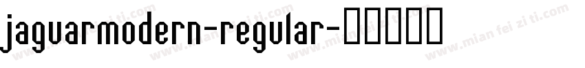jaguarmodern-regular字体转换