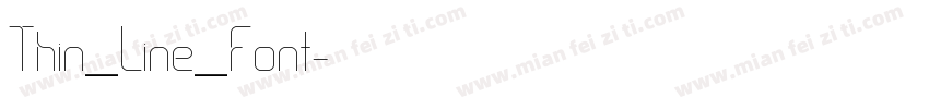 Thin_Line_Font字体转换