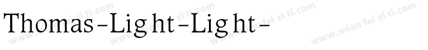 Thomas-Light-Light字体转换