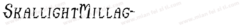 SkallightMillag字体转换