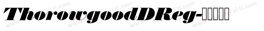 ThorowgoodDReg字体转换