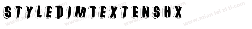 StyleDimTextENSHX字体转换