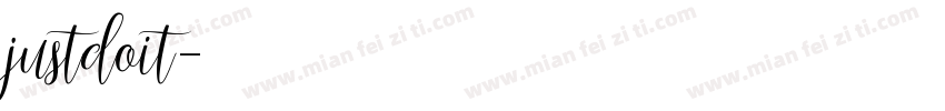 justdoit字体转换