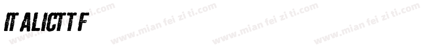 Italicttf字体转换
