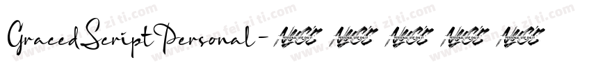 GracedScriptPersonal字体转换