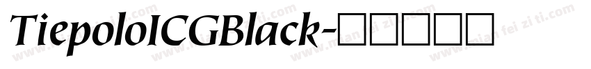 TiepoloICGBlack字体转换