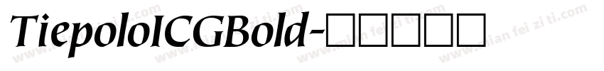 TiepoloICGBold字体转换