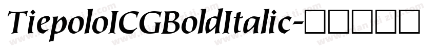 TiepoloICGBoldItalic字体转换