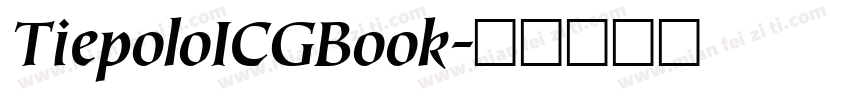 TiepoloICGBook字体转换