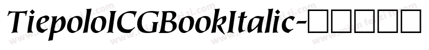 TiepoloICGBookItalic字体转换
