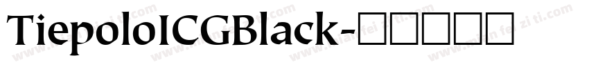 TiepoloICGBlack字体转换