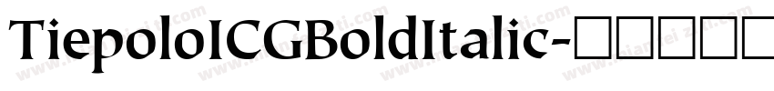 TiepoloICGBoldItalic字体转换